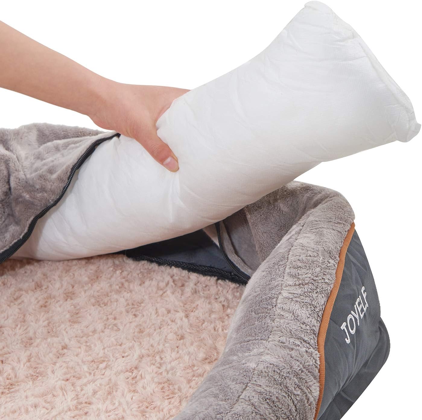 JOYELF Orthopedic Memory Foam Dog Bed Replacement Filling Bolster Insert Stuffing Pillow - XX-Large Size