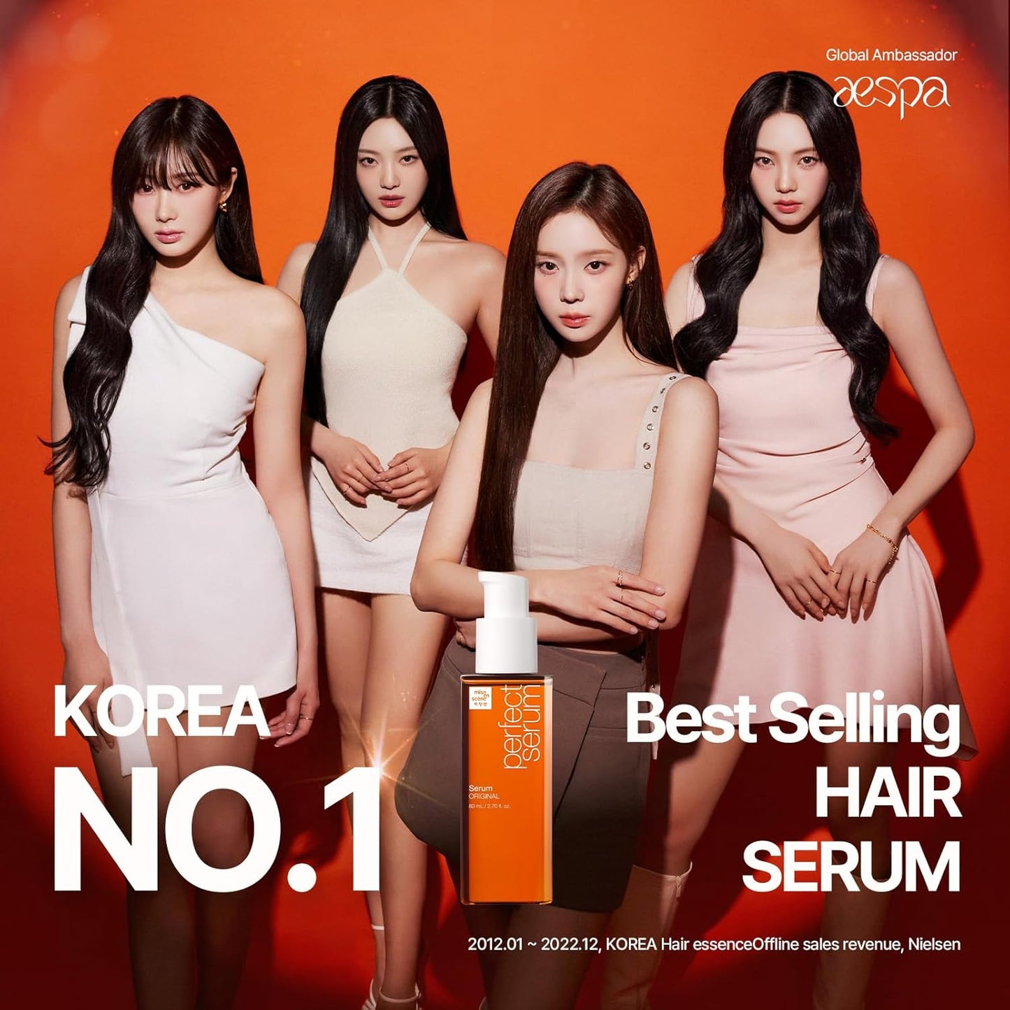 Mise En Scene Perfect Serum Original - Heat Protectant Hair Oil for Frizzy & Dry | Argan Oil | Visibly Smooths & Softens | Add Shine All Hair Types | Damage Repair | Fruity Floral Scent, 2.7 Fl Oz.