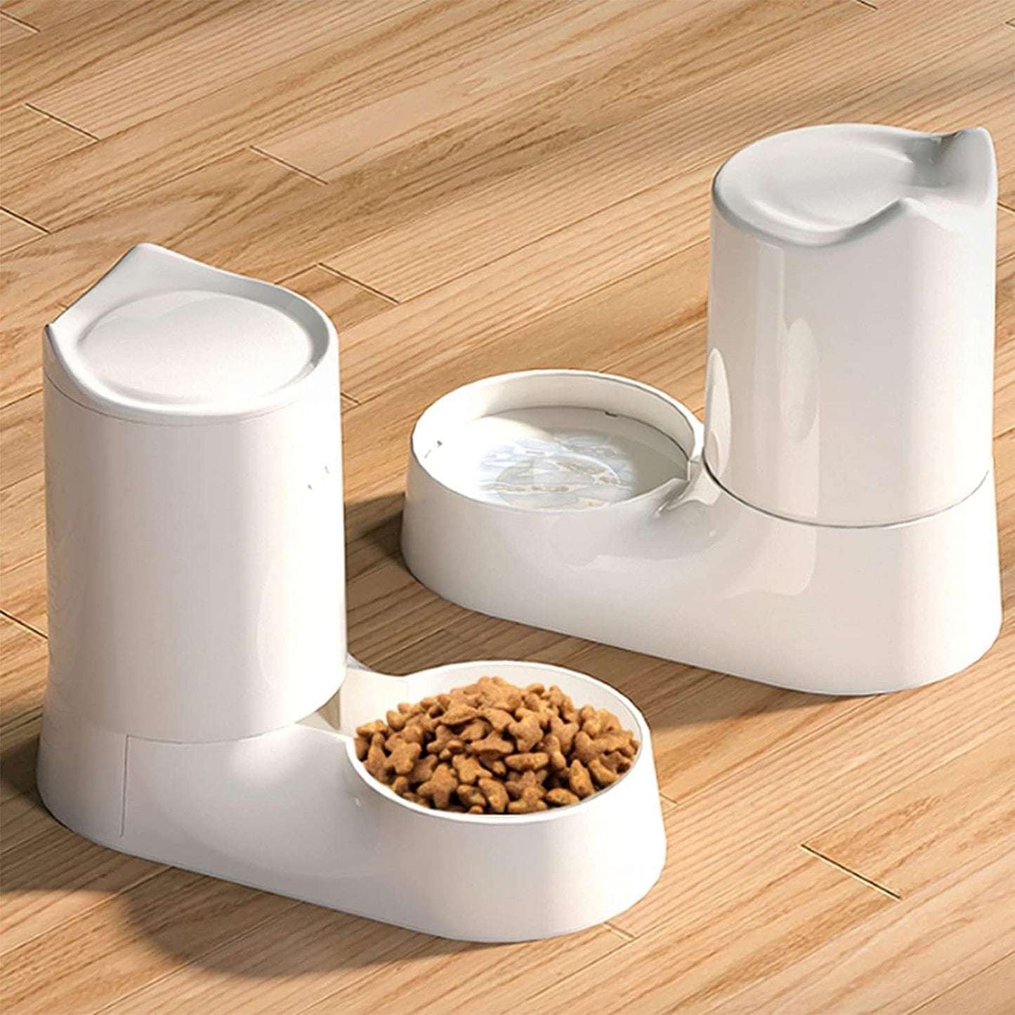 Water Dispenser Auto Gravity Water and Food Dispenser2.5L Large Capacity Pet Dog Cat Automatic Feeder Detachable Bowl Water Dispenser Food Feeding Device for Cat Dog Pet Supplies cat Fountain