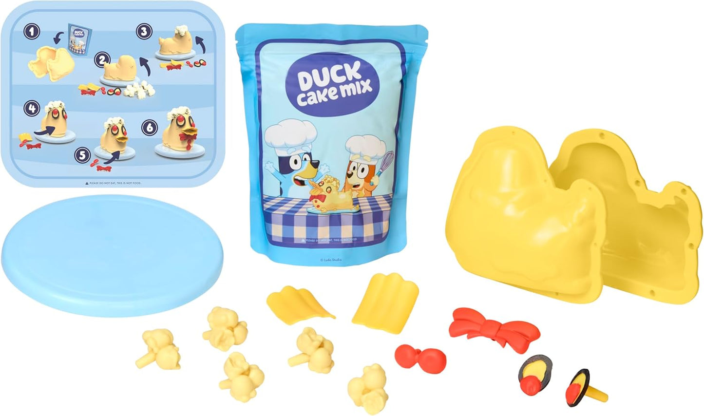 Little Tikes Creative Chefs Bluey Duck Cake Kit with 15 Accessories, Pretend Play Cooking Set, for Boys and Girls Ages 3+ Years