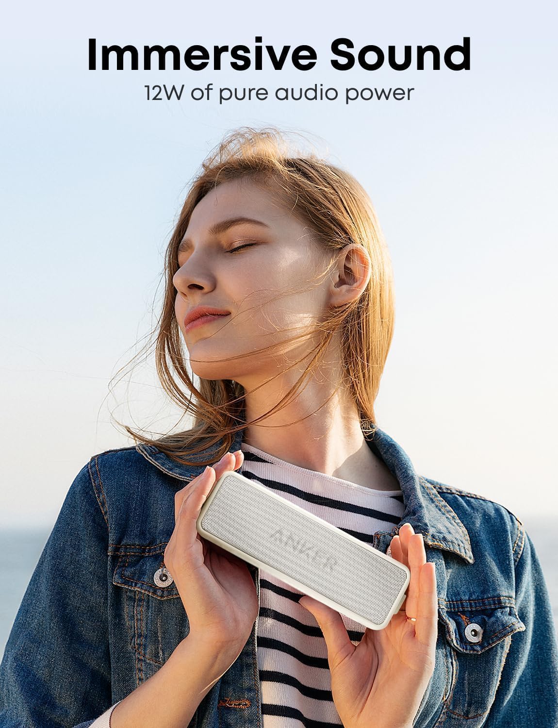 Soundcore Anker 2 Portable Bluetooth Speaker with Stereo Sound, Bluetooth 5, Bassup, IPX7 Waterproof, 24-Hour Playtime, Wireless, Speaker for Home, Outdoors, Travel