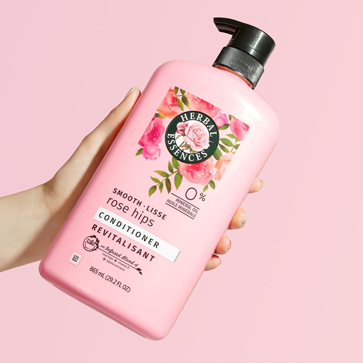Herbal Essences Shampoo & Conditioner Set, Rose Hips - Smooth Collection, Paraben-Free, Color-Safe, Shiny Hair with Jojoba & Vitamin E, 29.2 Fl Oz Each, 2-Pack