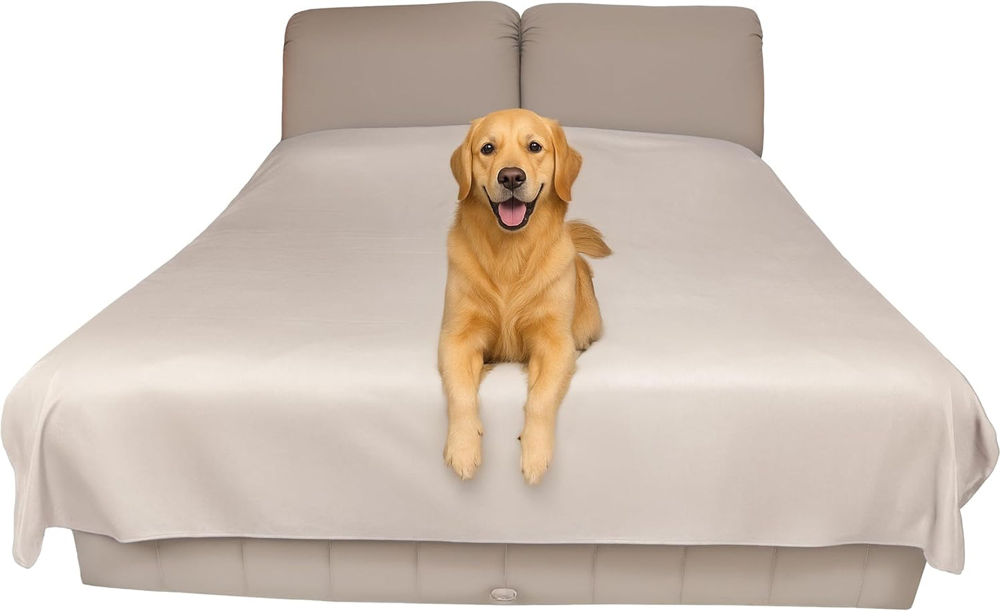 SILLY LEGACY Thin Reversible Waterproof Protective Bed Cover (Queen Size, 96 x 82 inch), for Dogs and Cats, Babies; Incontinence, Dirt, Drool