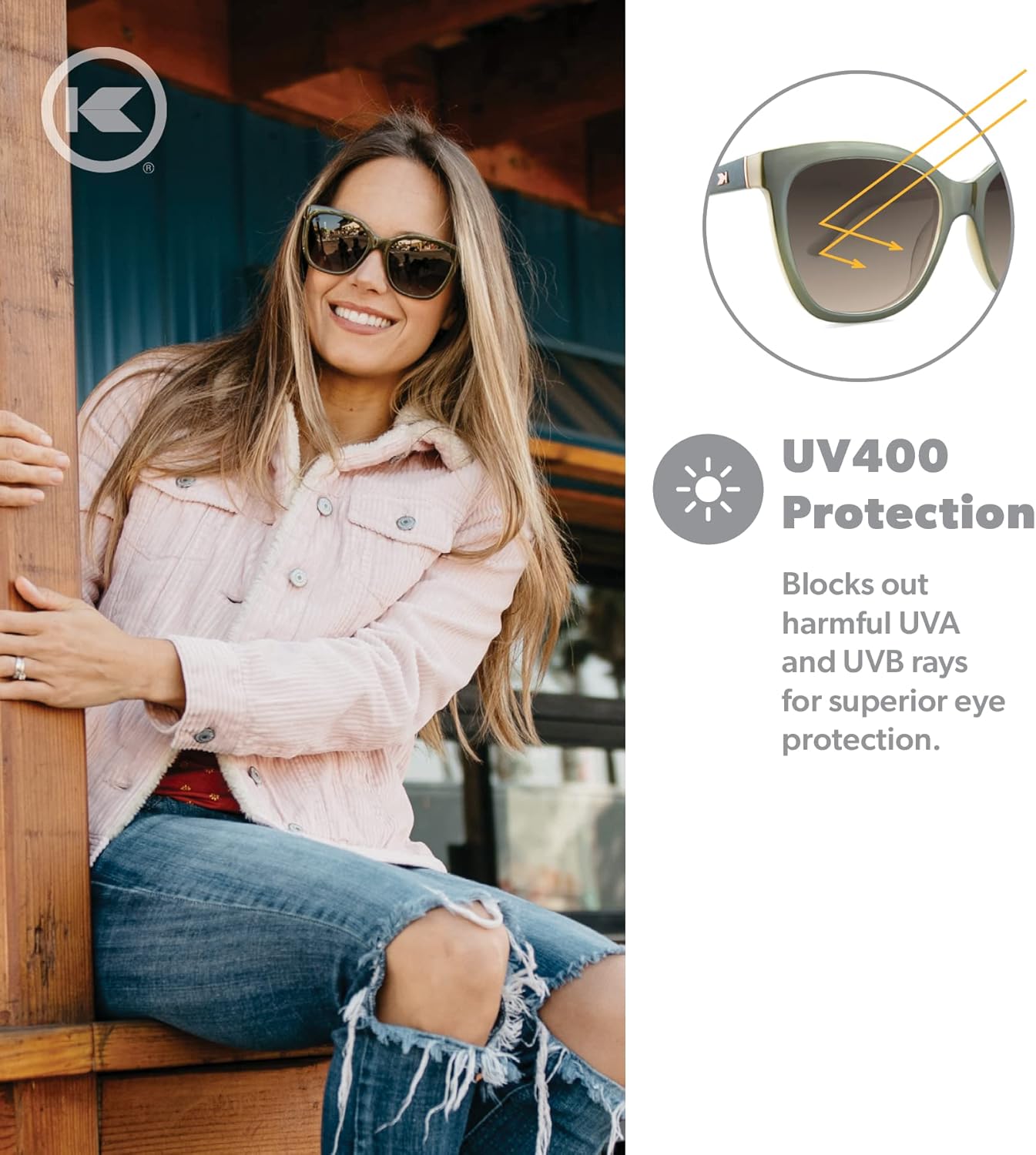 Knockaround Deja Views Polarized Cat Eye Sunglasses for Women & Men - Trendy Sunglasses - UV400 Protection