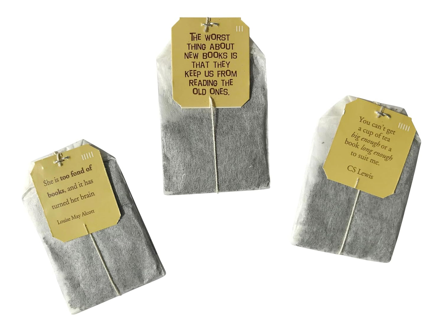 Novel Teas Book Lover's Tea contains 25 teabags individually tagged with literary quotes from the world over, made with the finest English Breakfast tea, for the book lover
