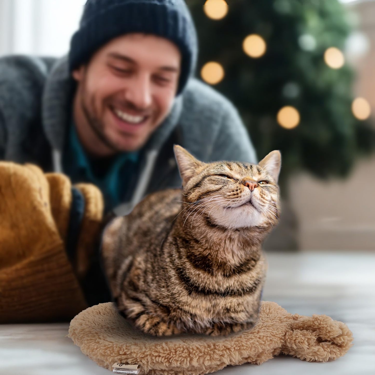 ALL FOR PAWS Microwavable Cat Heat Pad with 2 Covers, Pet Heating Pad for Kittens, Heated Pet Bed for Cats, Microwave Heating Pad for Pets