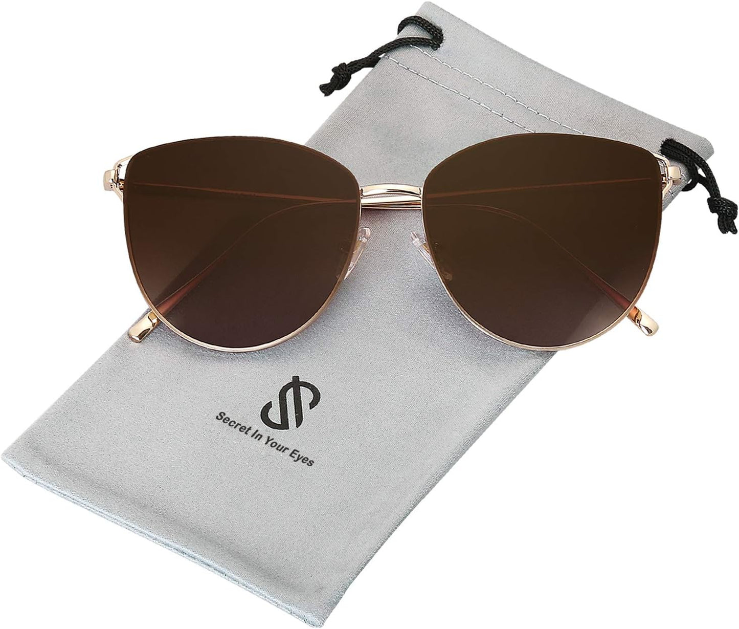 SOJOS Mirrored Flat Lens Fashion Sunglasses for Women SJ1085
