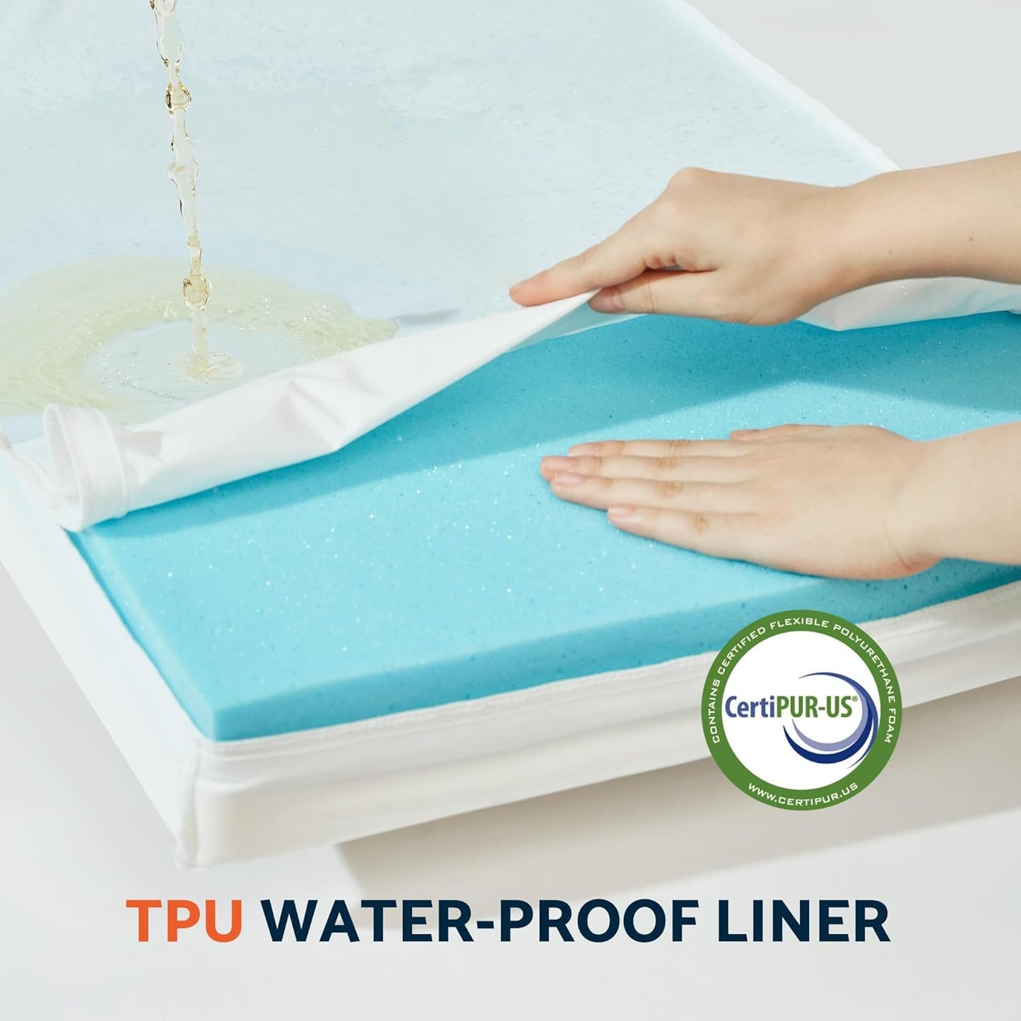 Large Cooling Dog Bed, Waterproof Pet Bed for Indoor & Outdoor Use, Machine Washable Cover with Non-Slip Bottom (35" x 22", for Dogs up to 75lbs)