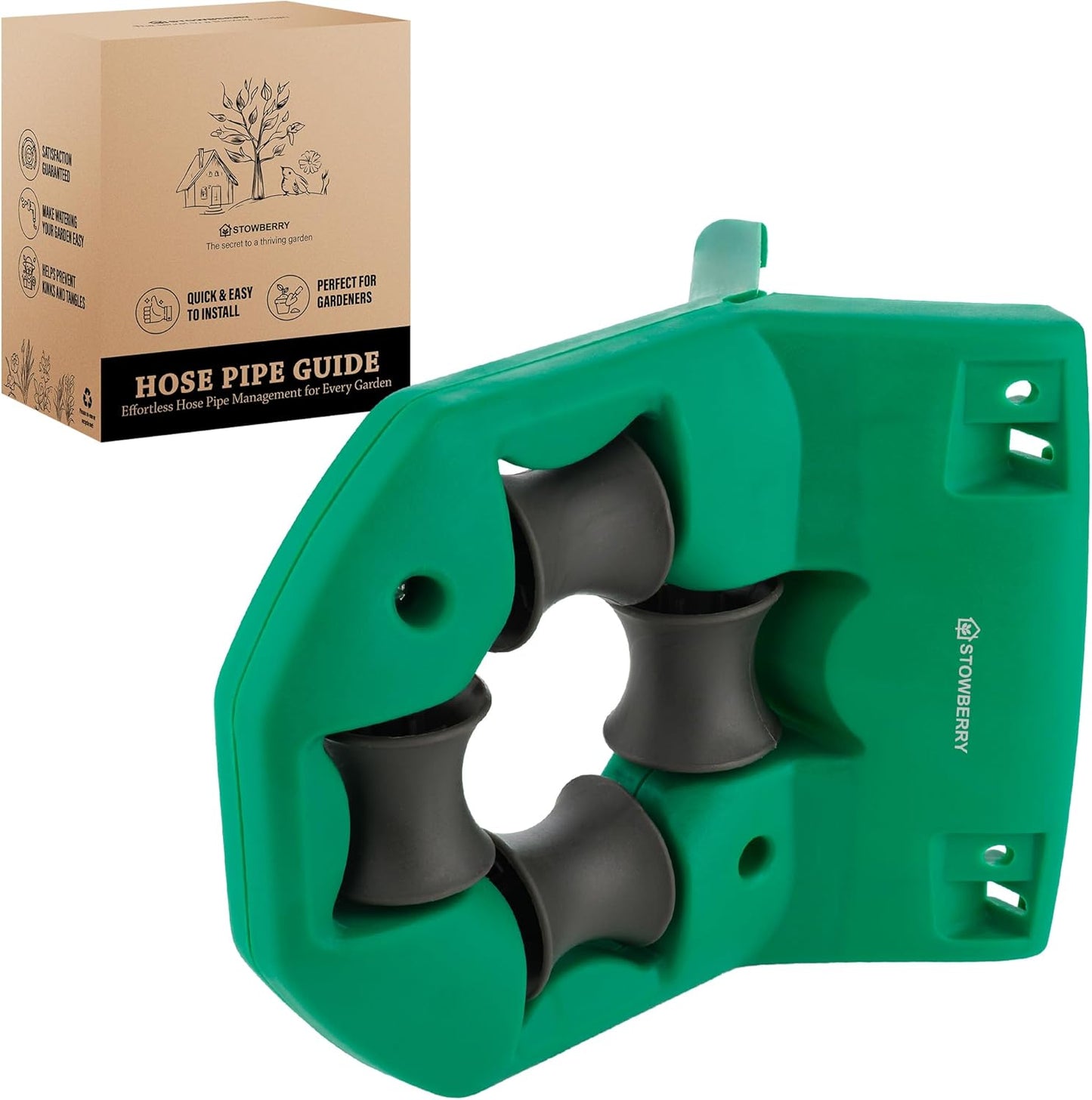 Garden Hose Pipe Roller Guide – Corner & Wall Hose Guide Tool for Preventing Kinks, Protecting Plants, and Easy Garden Watering