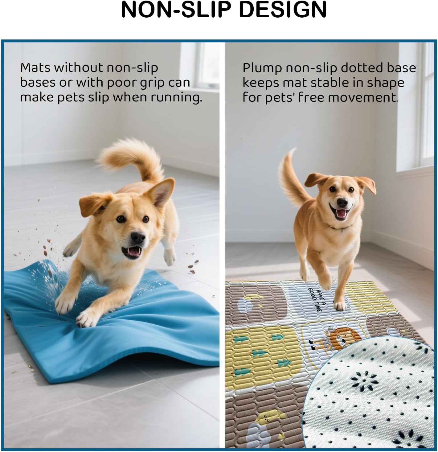 Washable Pee Pads with 4 Clips,39"x39",2-Pack,Quick-Absorbent Leakproof Non-Slip Reusable,for Potty Training&Disabled Dog,Fits 36" 4-Panel Playpens,Beds,Cars&Sofas,(Playpen Not Included)