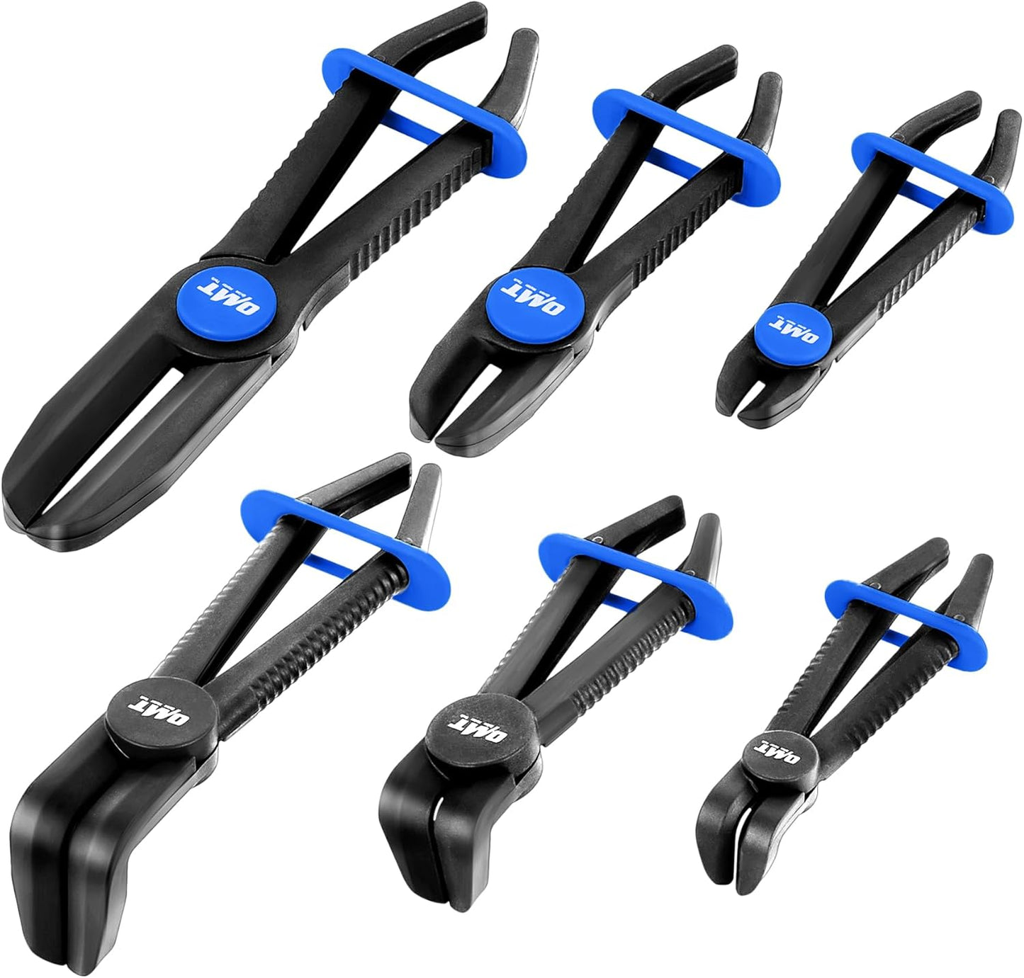 Orion Motor Tech Hose Pinch Off Pliers, 6 Piece Hose Pinch Off Pliers Set for Flexible Hoses Brake Fuel Coolant Hoses Maintenance, Hose Pinch Pliers with Straight and 90° Pliers