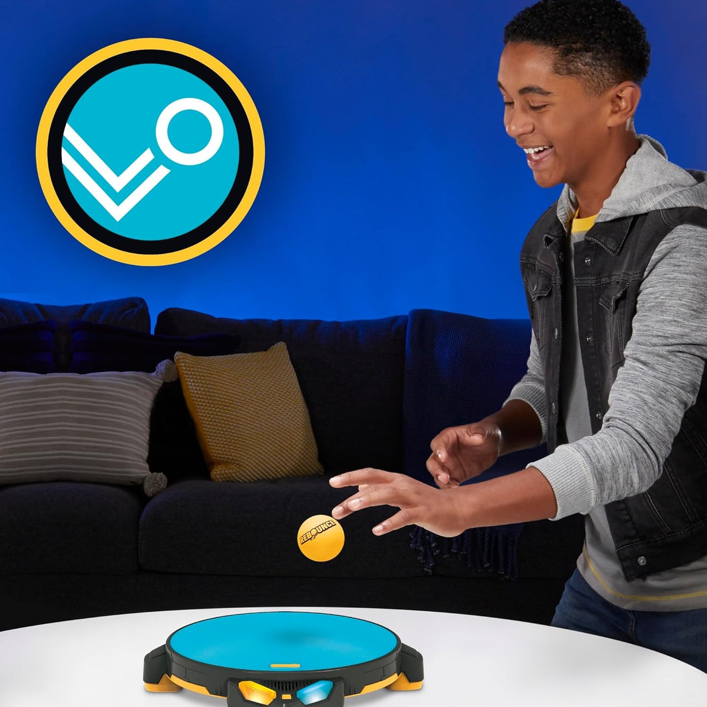 Rebounce Game | Indoor and Outdoor Electronic Action Game for Kids, Teens, and Adults | Ages 8+ | 2 to 6 Players | 10 Mins. | Family Travel Games