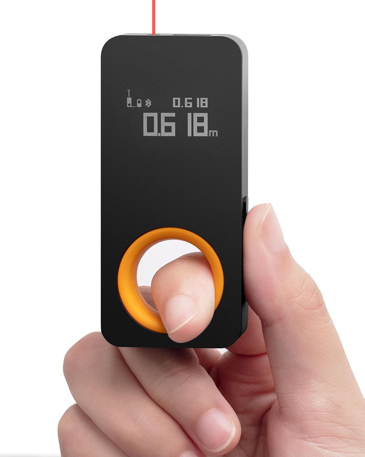 HOTO Laser Measuring Tool, Gifts for Men, Pocket-Size 98Ft Digital Laser Tape Measure ±2mm Accuracy, USB-C Rechargeable, OLED Display, Ft/M/in Unit Switch, Real-time Data Sync, Cool Gadgets & Home Use