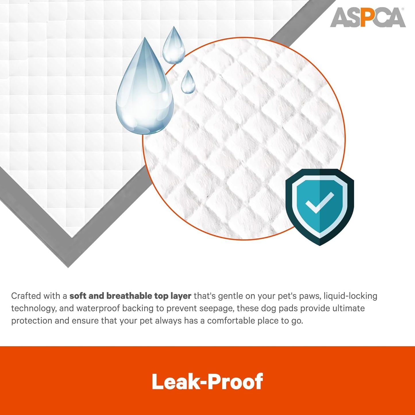 ASPCA - Scented Puppy Pads Extra Absorbent Dog Training Pads for Cats & Dogs Leak-Proof Layers Odor Control & Quick-Dry Non-Slip & Tear-Resistant Travel Friendly Pack of 100 Size 22" x22'