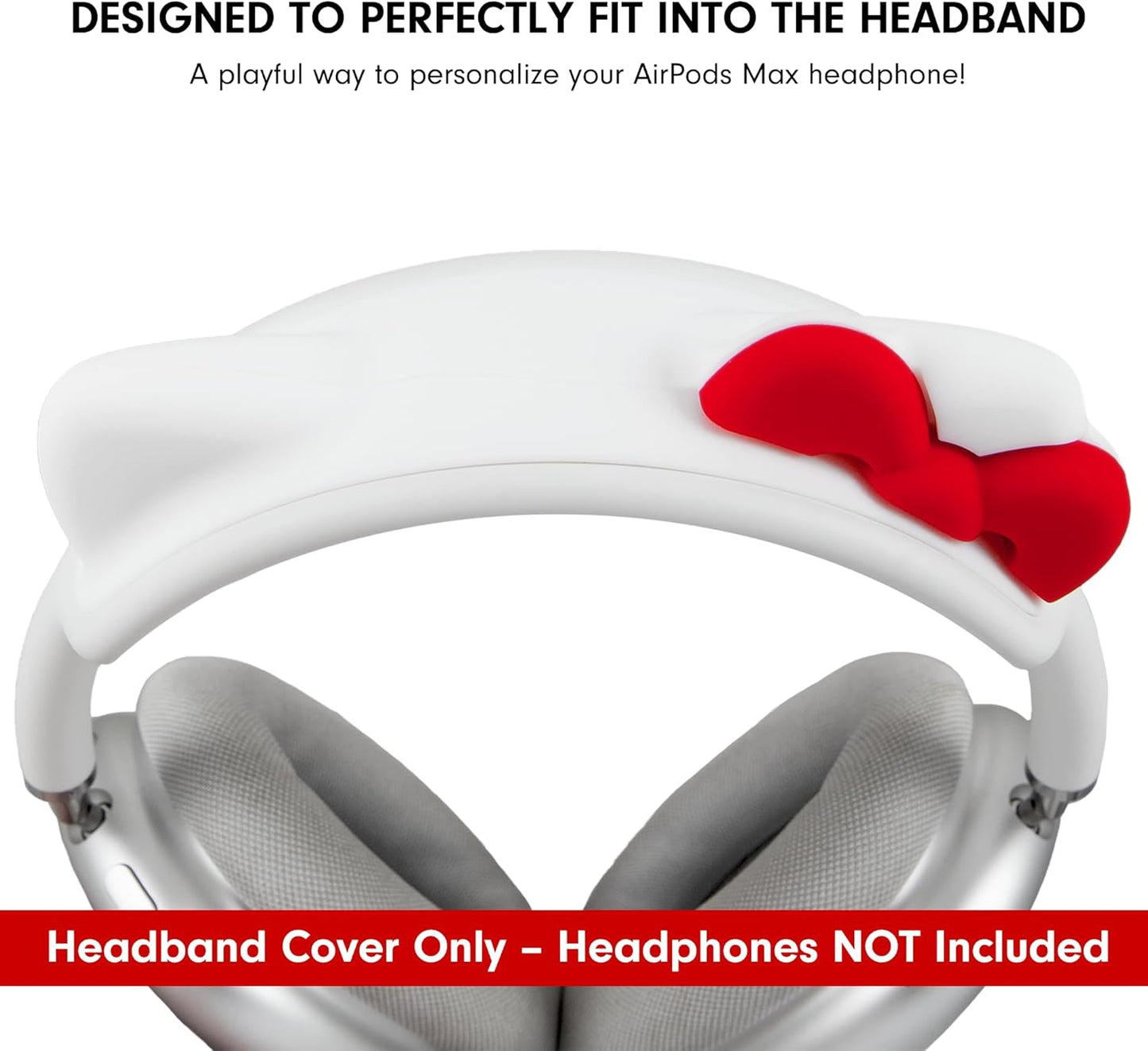 Sonix x Sanrio Hello Kitty Headband Cover for Apple AirPods Max 2 & 1 | Silicone Cute Cat Ears Protective Accessory for Headphones Headband | Hello Kitty White