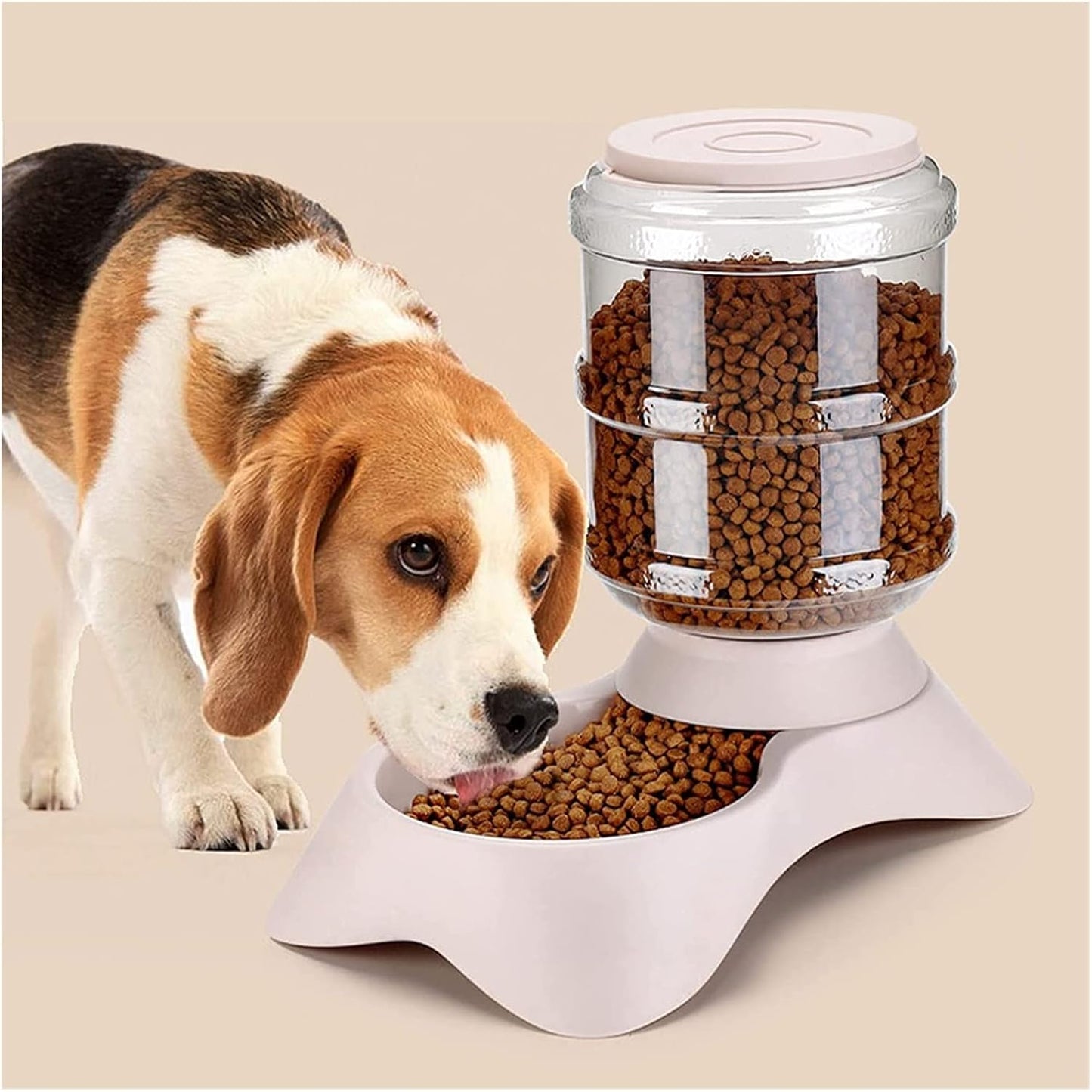 Pet Automatic Feeding Bowls Dog Food Feeder Cat Water Feeder Large Capacity Food Water Dispenser Gravity Pet Food Feeder and Water Dispensers cat Fountain (Feeders)