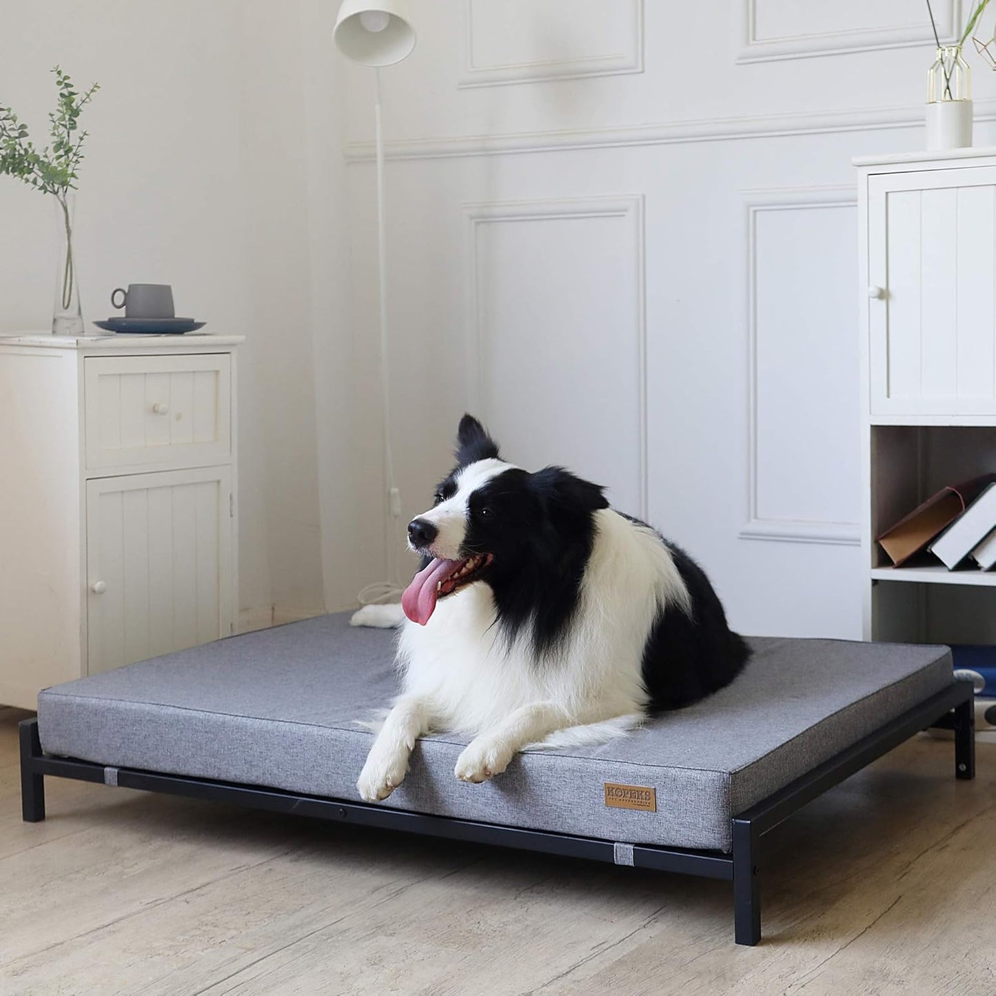 KOPEKS Outdoor Elevated Dog Bed for Large Dogs Raised Dog Bed - Modern Style - Updated Version