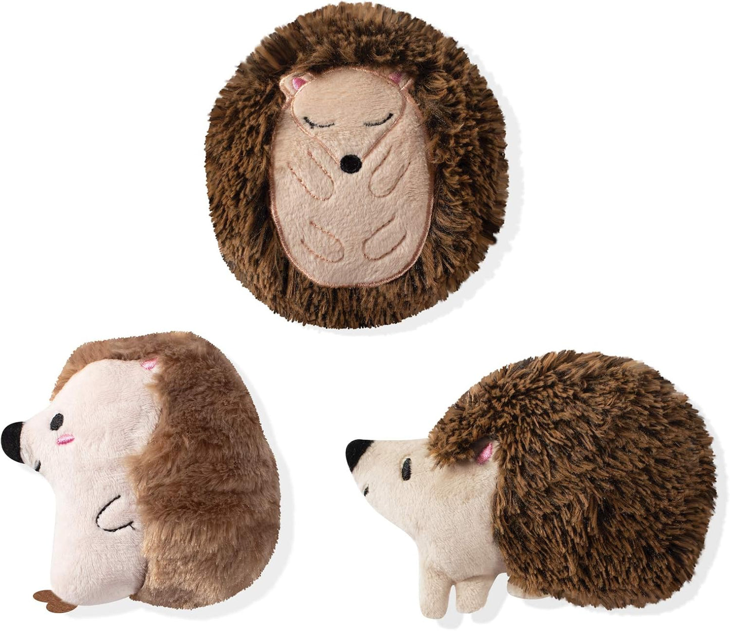 FRINGE STUDIO Pet Toy, Small Dog Toy Set, Hedgehogs, 3 Pieces (289408)