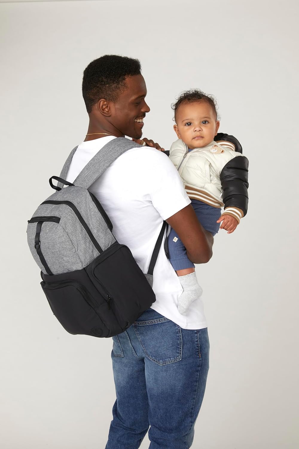 HUGGIES Unisex-adult Day Pack Diaper Backpack, Bridal Rose/Two Tone, One Size