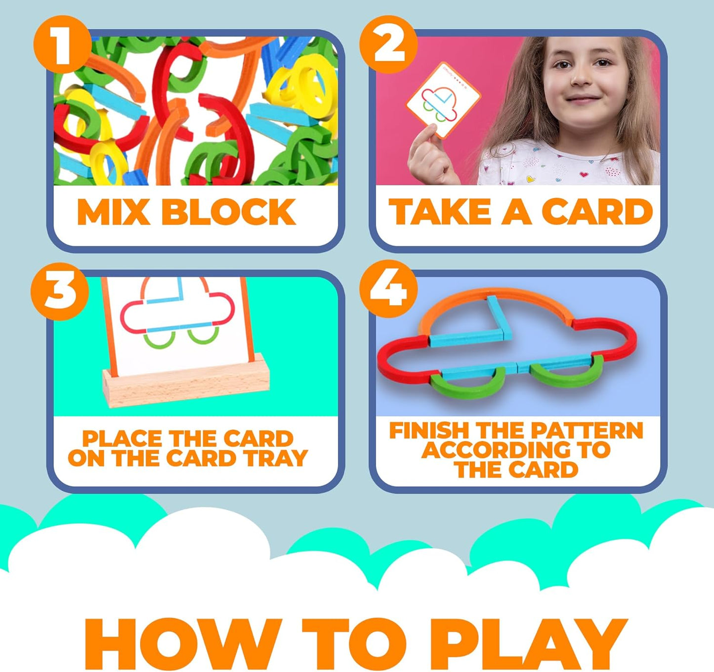 Stem Kids Toys for Creative Learning Building Educational Resources Kids Toy for Preschool and Kindergarten 3 4 5 6 Years Old Boys and Girls Brain Teaser Smart Sticks Toys
