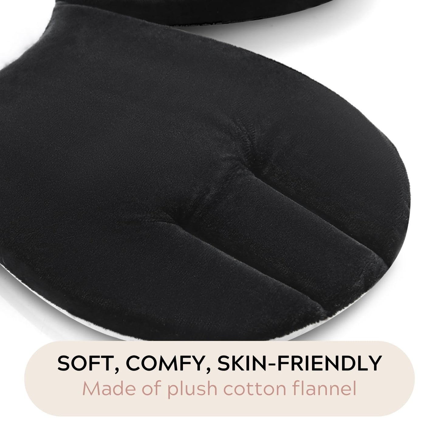 PandaEar Baby Bath Pad for Infant Newborn | Bath Seat Soft Panda Cushion Mat for Sink Bathtub Essentials Shower Gift (Black)
