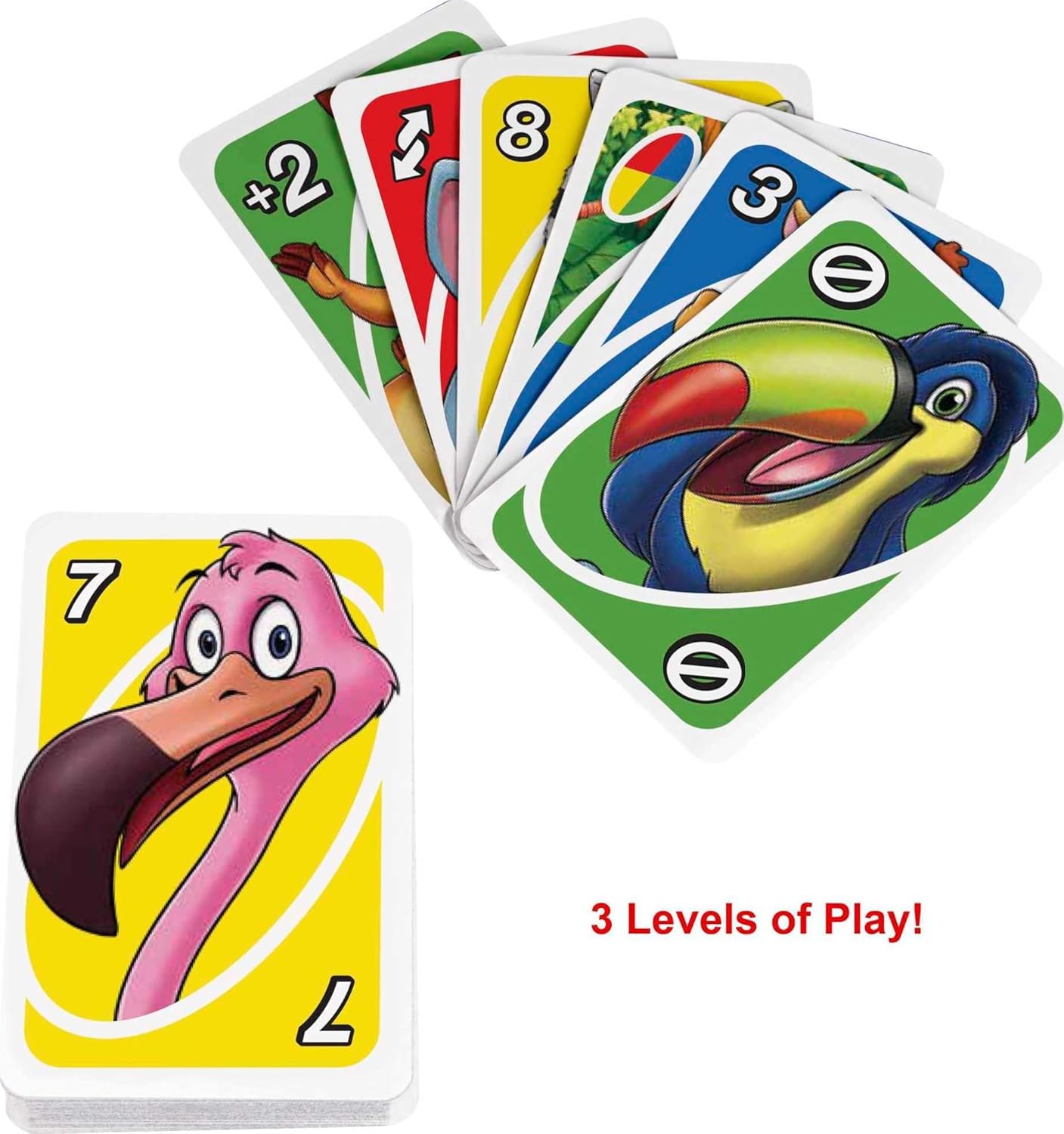 Mattel Games UNO Junior Card Game with 45 Cards, Gift for Kids 3 Years Old & Up