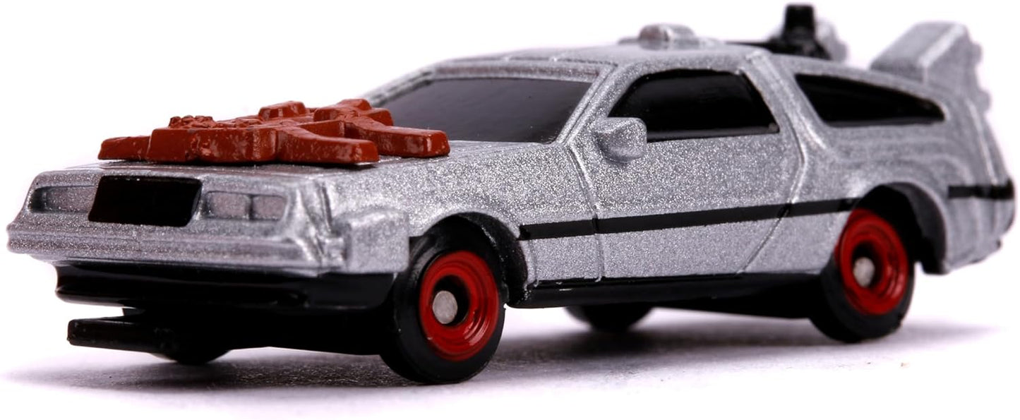 Jada Back to The Future 1.65" Nano 3-Pack Die-cast Cars, Toys for Kids and Adults