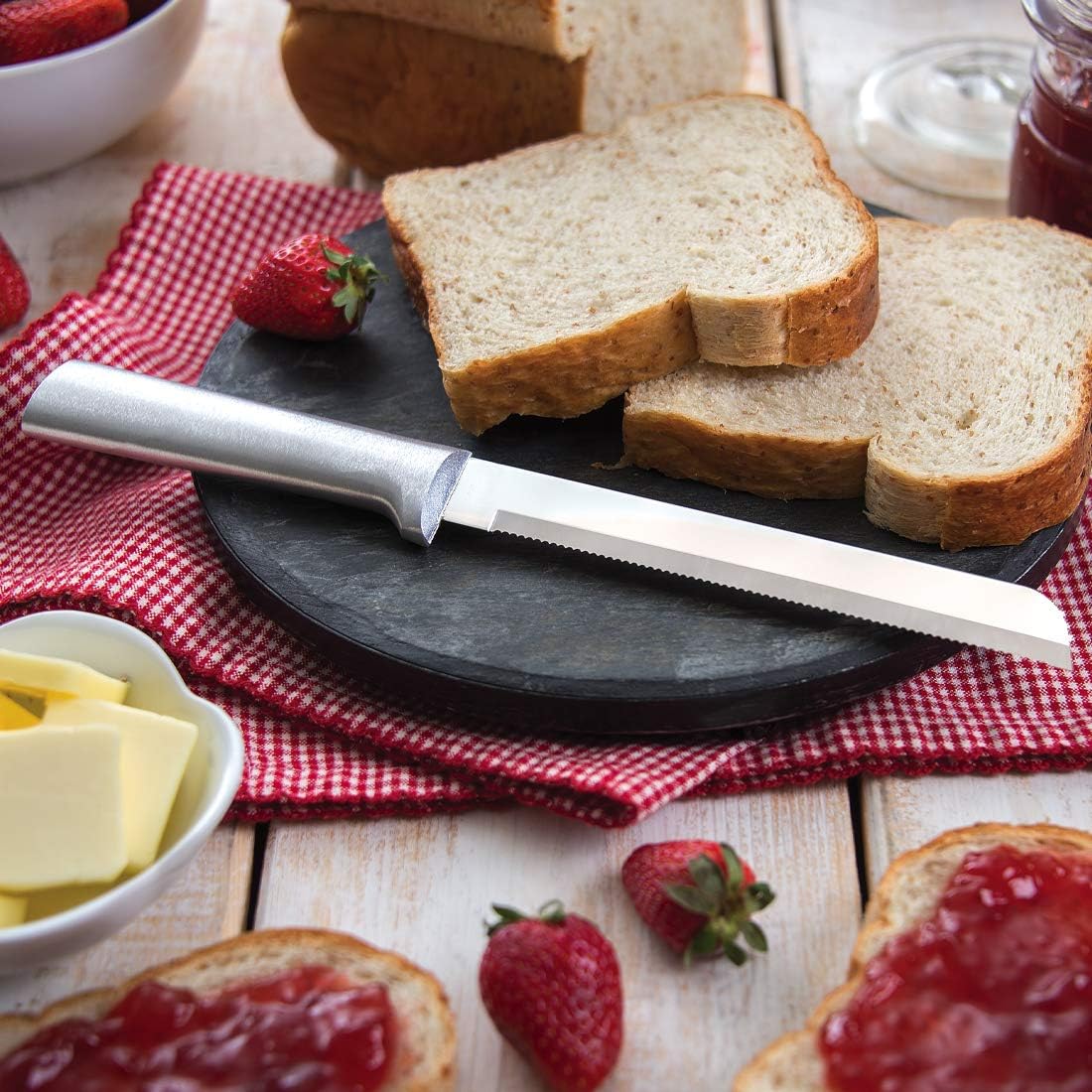 Rada Cutlery Sensational Serrations Gift Set (S54), 3-Piece Knife Set, Stainless Steel Blade, Silver Handle