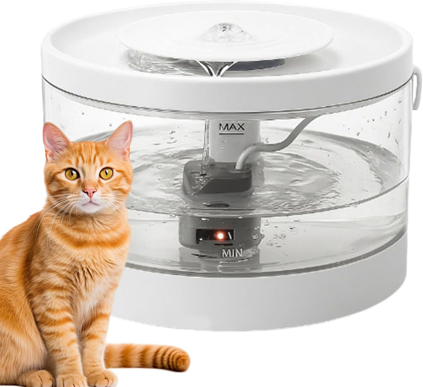 Cat Water Dispenser | Smart Anti-Spill Cat Waterer | Kitten Automatic Waterer | for Pets Dogs Puppy Kitten Indoor Home Living Room Floor Corner