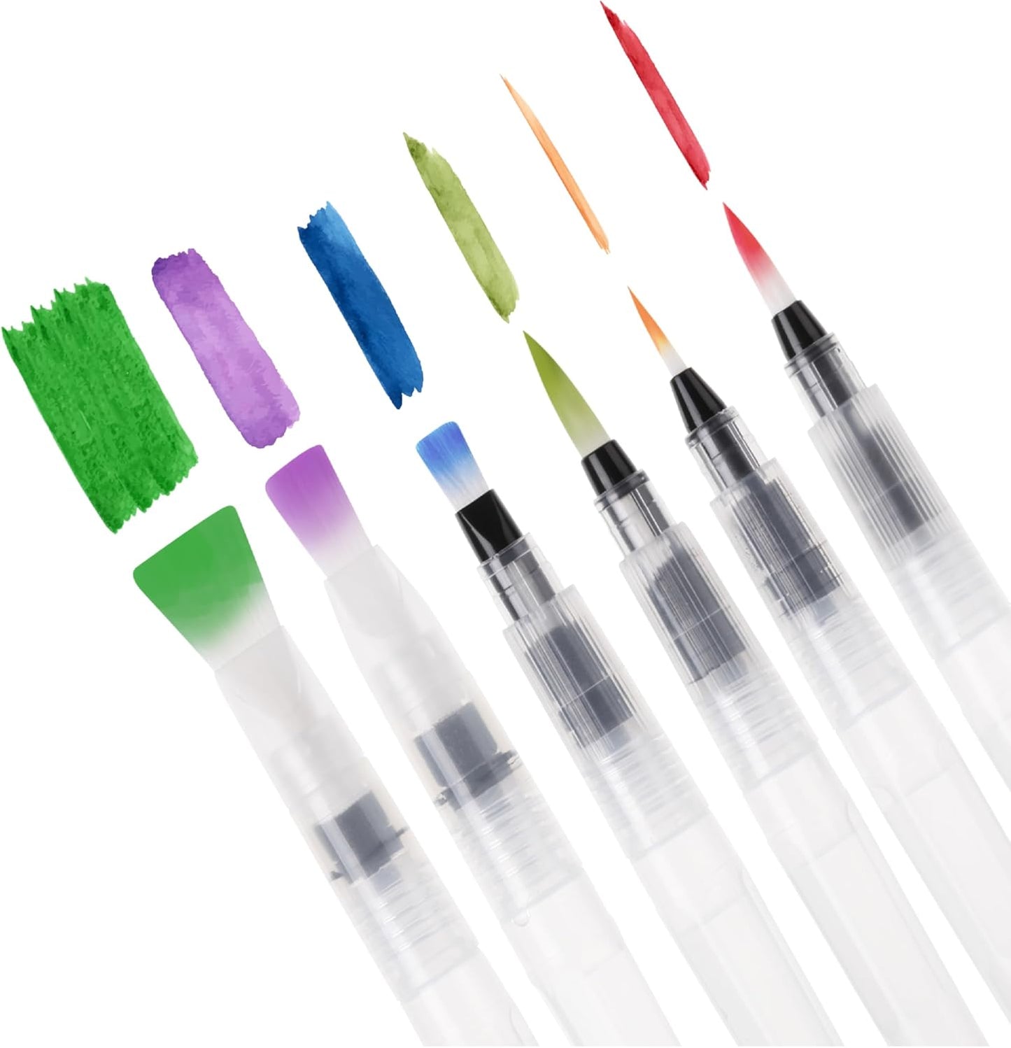 Mr. Pen- Watercolor Brush Pens, 6 pcs, Watercolor Brushes Set, Water Brush Pen, Water Color Pens, Refillable Brush Pen