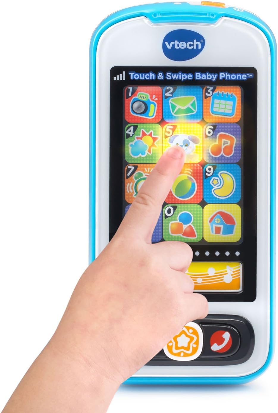 VTech Touch and Swipe Baby Phone, Blue