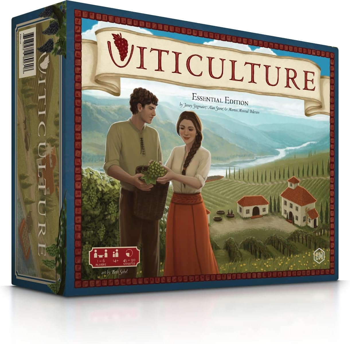 Stonemaier Games: Viticulture Essential Edition (Base Game) by Jamey Stegmaier | Create The Most Prosperous Tuscan Vineyard | Strategy Board Game for Adults and Family | 1-6 Players, 90 Mins