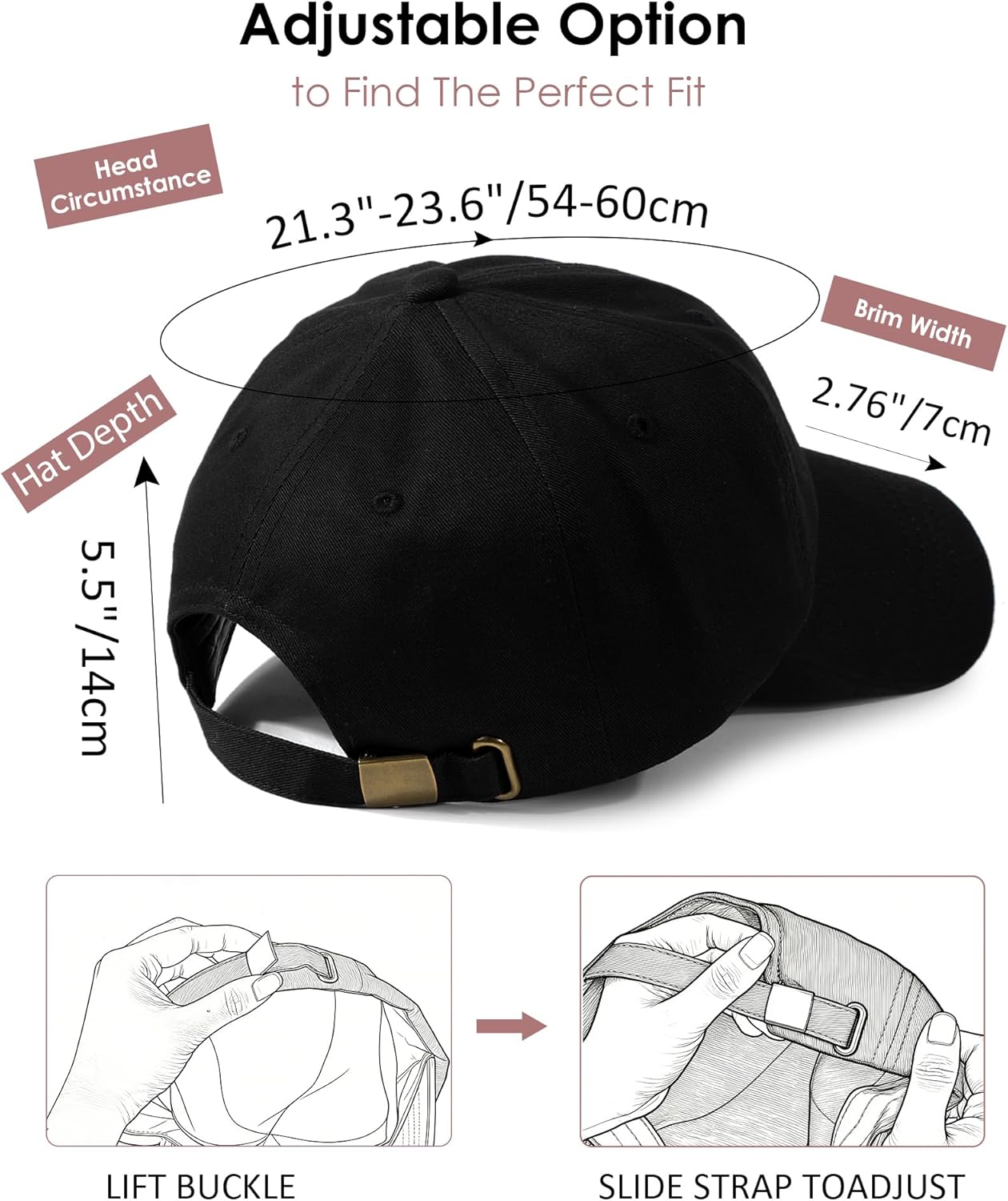 Womens Satin Lined Unstructured Baseball Cap Unisex Silk Lining Washed Cotton Adjustable Vintage Dad Hat