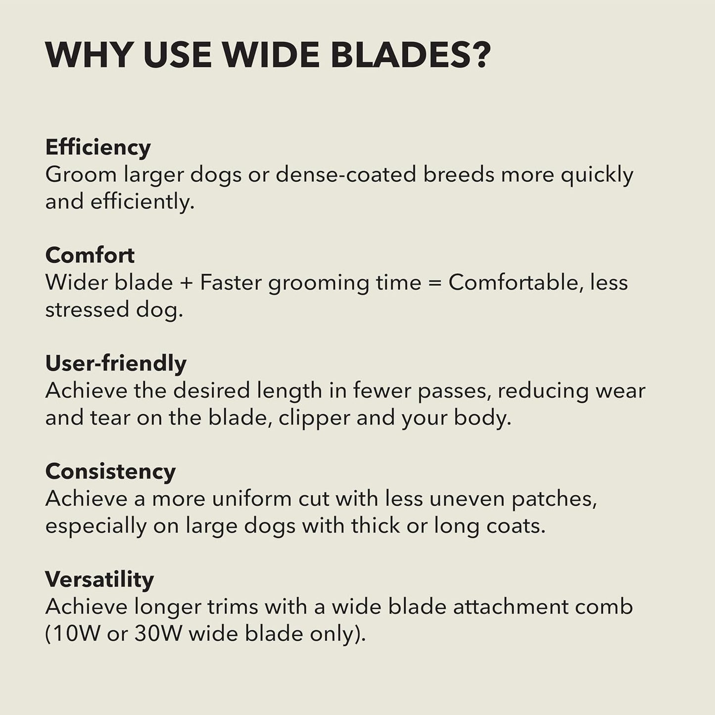 Andis 561465 ceramicEDGE Detachable Wide Blade #7FW – Carbon Steel Pet Clipper Blade, Coarse Tooth, Professional Grooming Performance