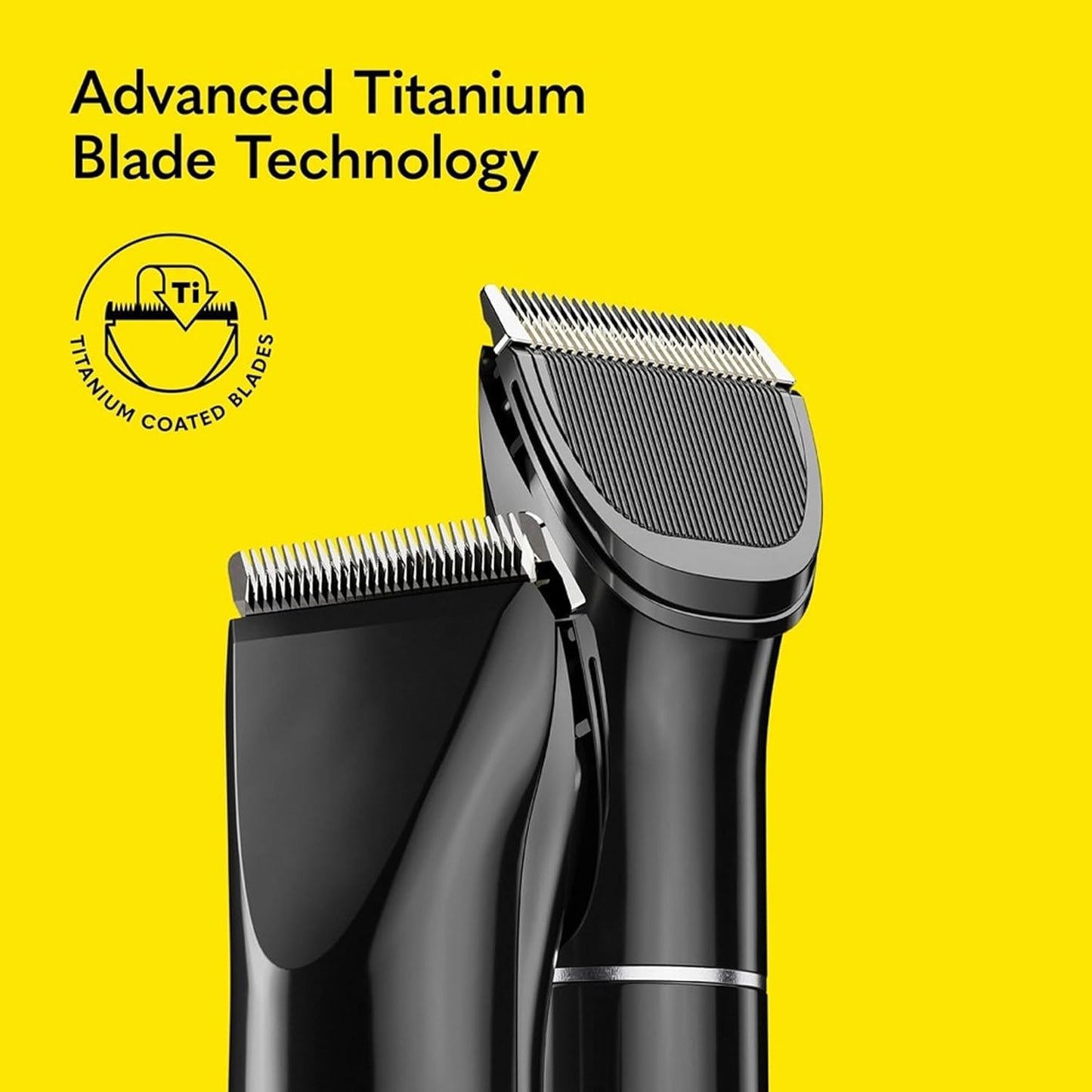 The Beard Club Beard Trimmer for Men - Electric Cordless Rechargeable Beard & Hair Trimmer - High Power 7000 RPM - 8 Color Guides 45 Unique Trim Lengths - Travel Lock