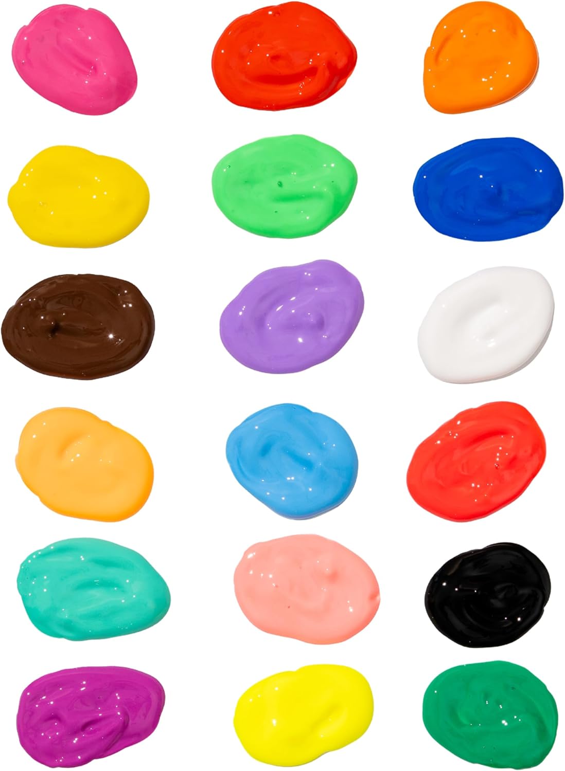 Tulip Puff Paint 20-Color Party Pack, Multi-Surface, Premium Quality, Nontoxic & Waterproof Craft Paint, Permanent on Fabric, Rainbow