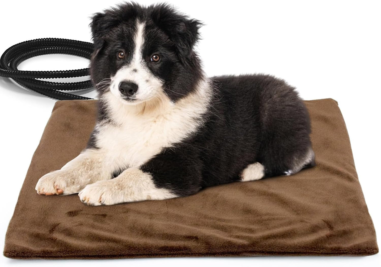 NAMOTEK Pet Heating Pad, Waterproof Heated Mat with Chew Resistant Cord Safe Electric Auto Constant Temperature Heating Pad for Dogs and Cats Indoor Warming Pad 19.7" x15.7"