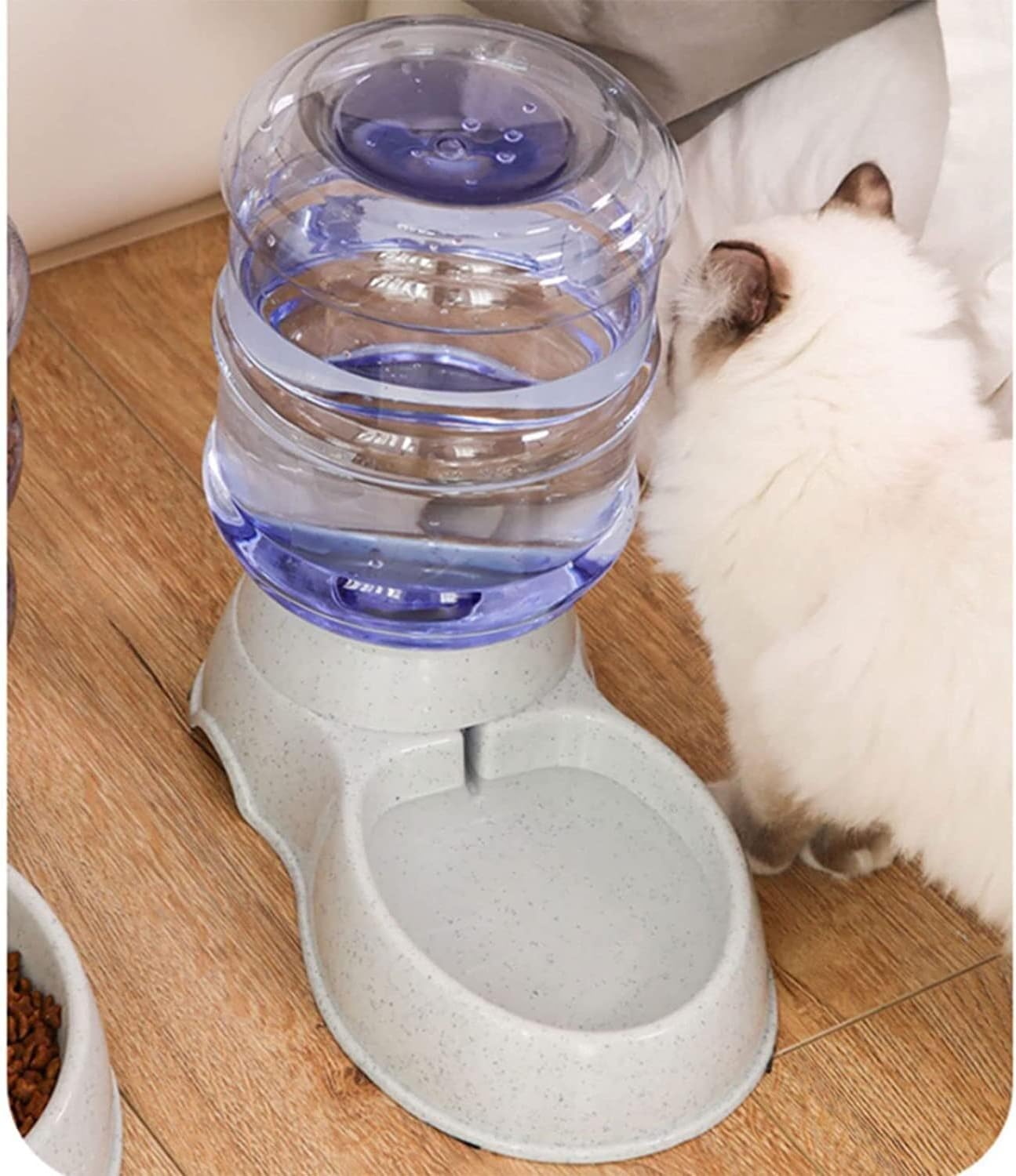 3.5L Unplugged Gravity Pet Food Feeder And Water Dispensers Dog Water Bowl And Automatic Cat Food Dispenser 2 Pack Automatic Cat Feeder And Water Dispenser In Set cat fountain (Green)