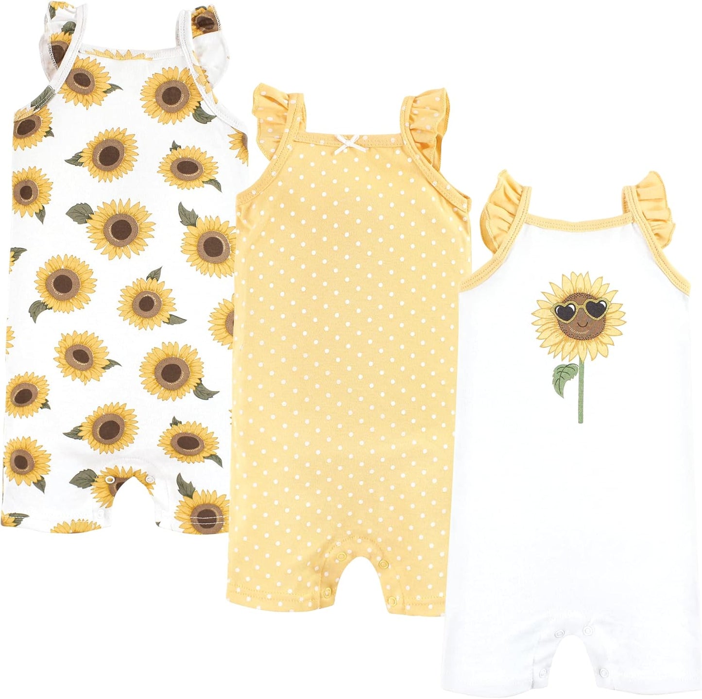 Hudson Baby Unisex Cotton Rompers