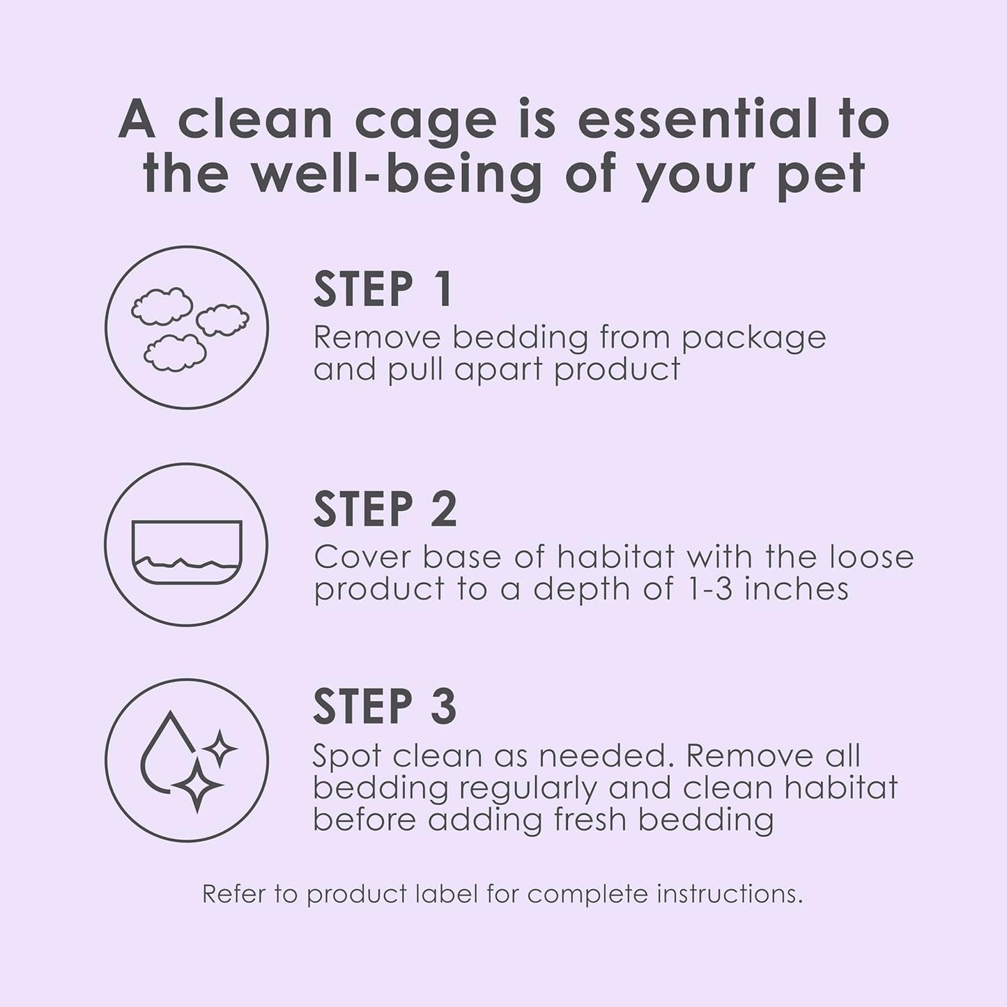 Kaytee Clean & Cozy Lavender Paper Bedding For Pet Guinea Pigs, Rabbits, Hamsters, Gerbils, and Chinchillas, 49.2 Liters