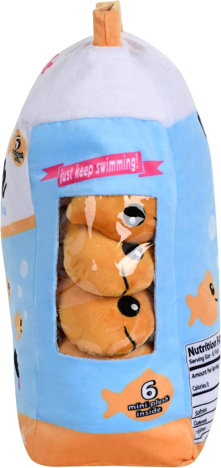 iscream Play with Your Food! Go Fish! Fleece Play Pillow Set with Embriodered Accents