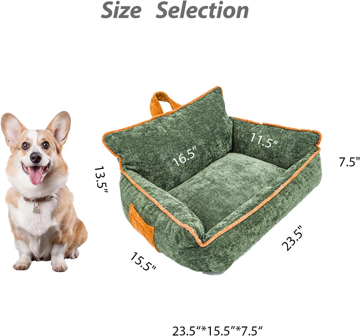 Dog Bed Medium Size Dog,Memory Foam Dog Bed,Medium Bed Dog,Dog Sofa Bed Warm and Comfortable,M(23.5"x15.5"x13.5")