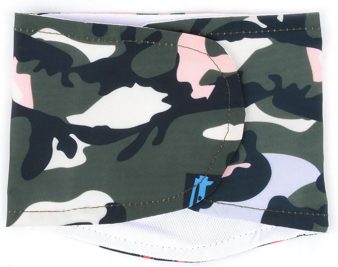 SELMAI Belly Bands for Male Dogs Small Medium Adjustable Washable Doggie Wrap Diapers Leakproof Reusable Comfy Boy Puppy Nappies Absorbent Pads Prevent Licking Fashion Camouflage Design 2 Pack Size L