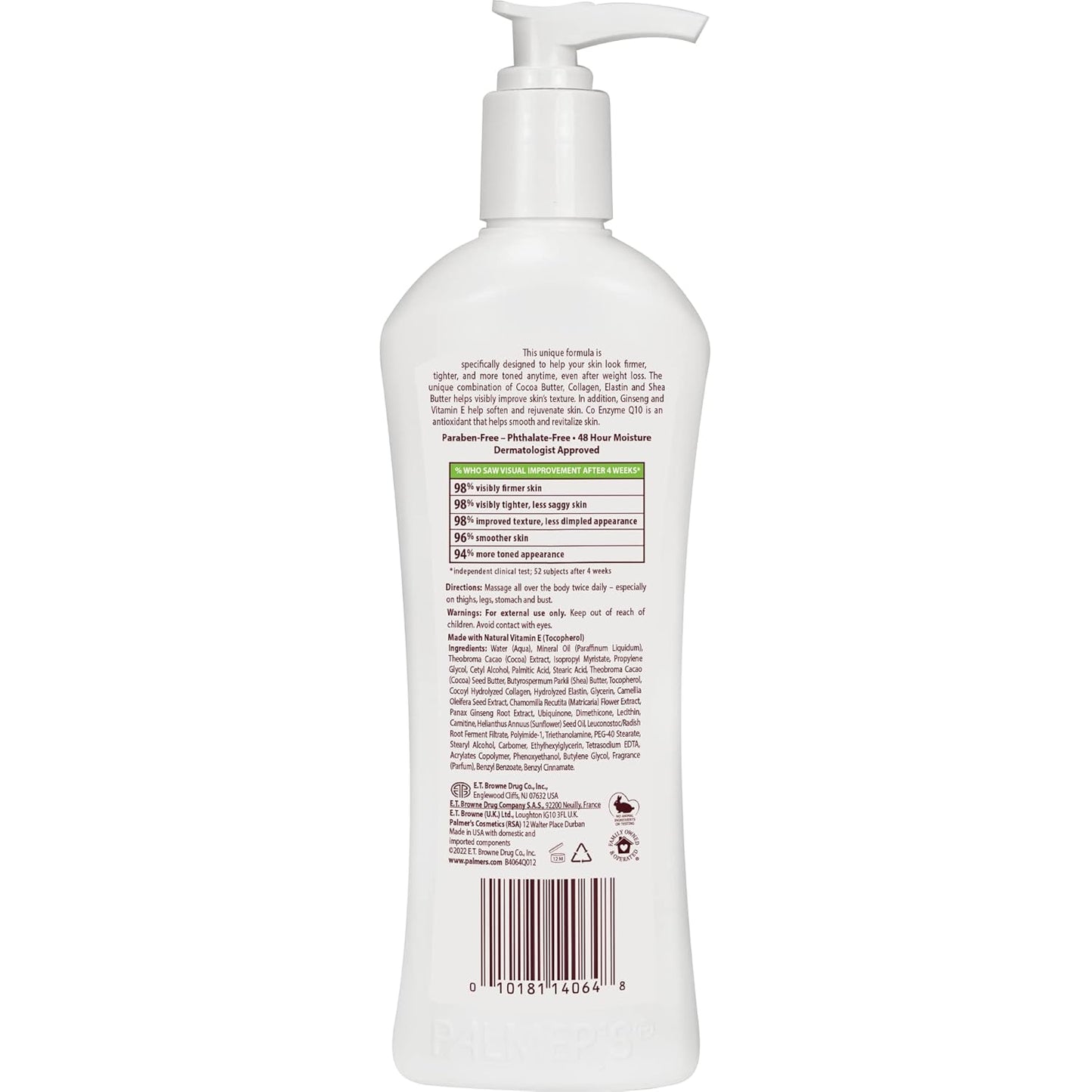 Palmer's Cocoa Butter Formula with Vitamin E + Q10 Firming Butter Body Lotion, Postpartum Essentials Skin Care, Shea Butter, Collagen and Elastin, 10.6 Fl Oz