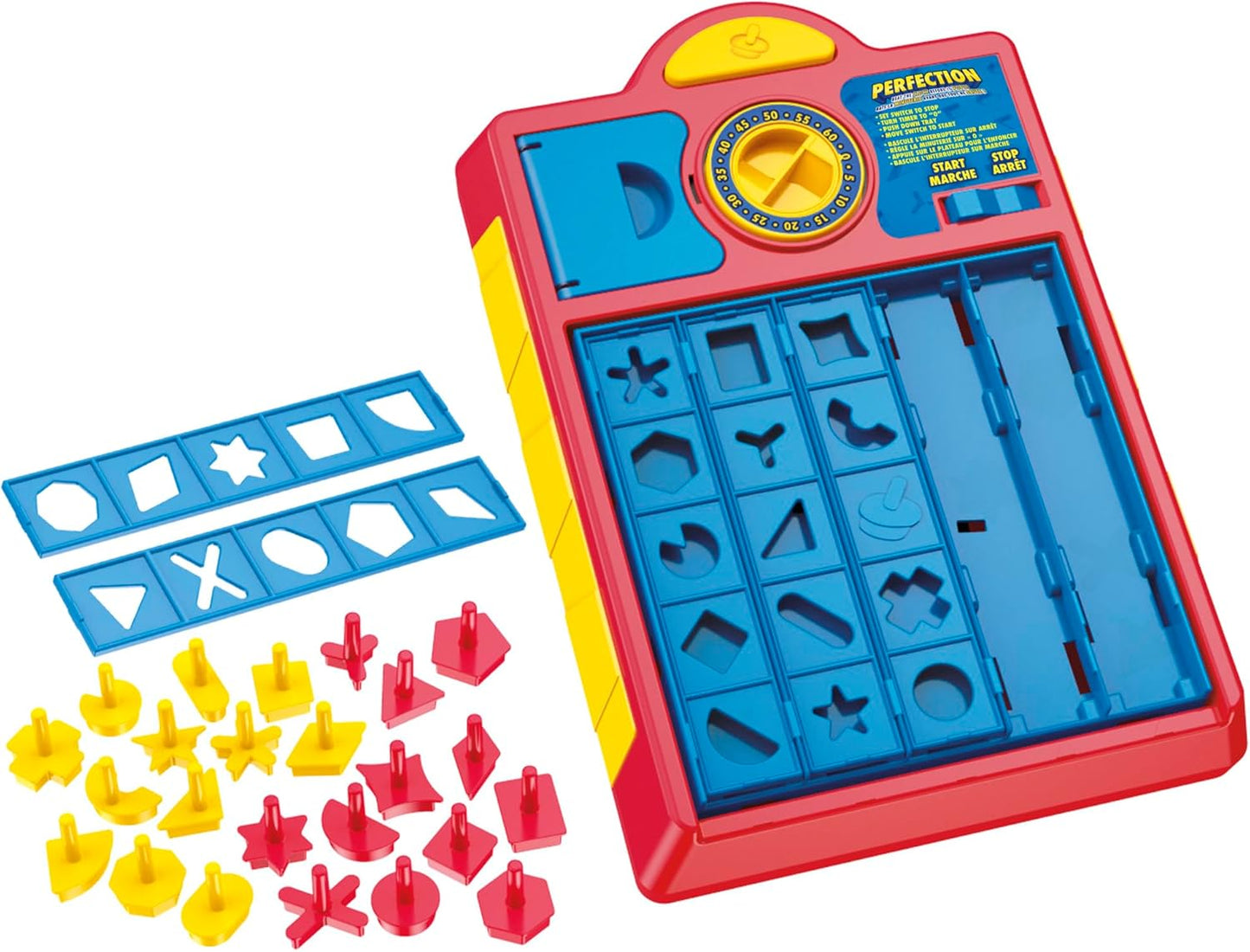 Hasbro Gaming Perfection Pop Up Game for Kids Ages 5 and Up, Customize The Tray for Over 250 Combinations, Kids Games for 1+ Players