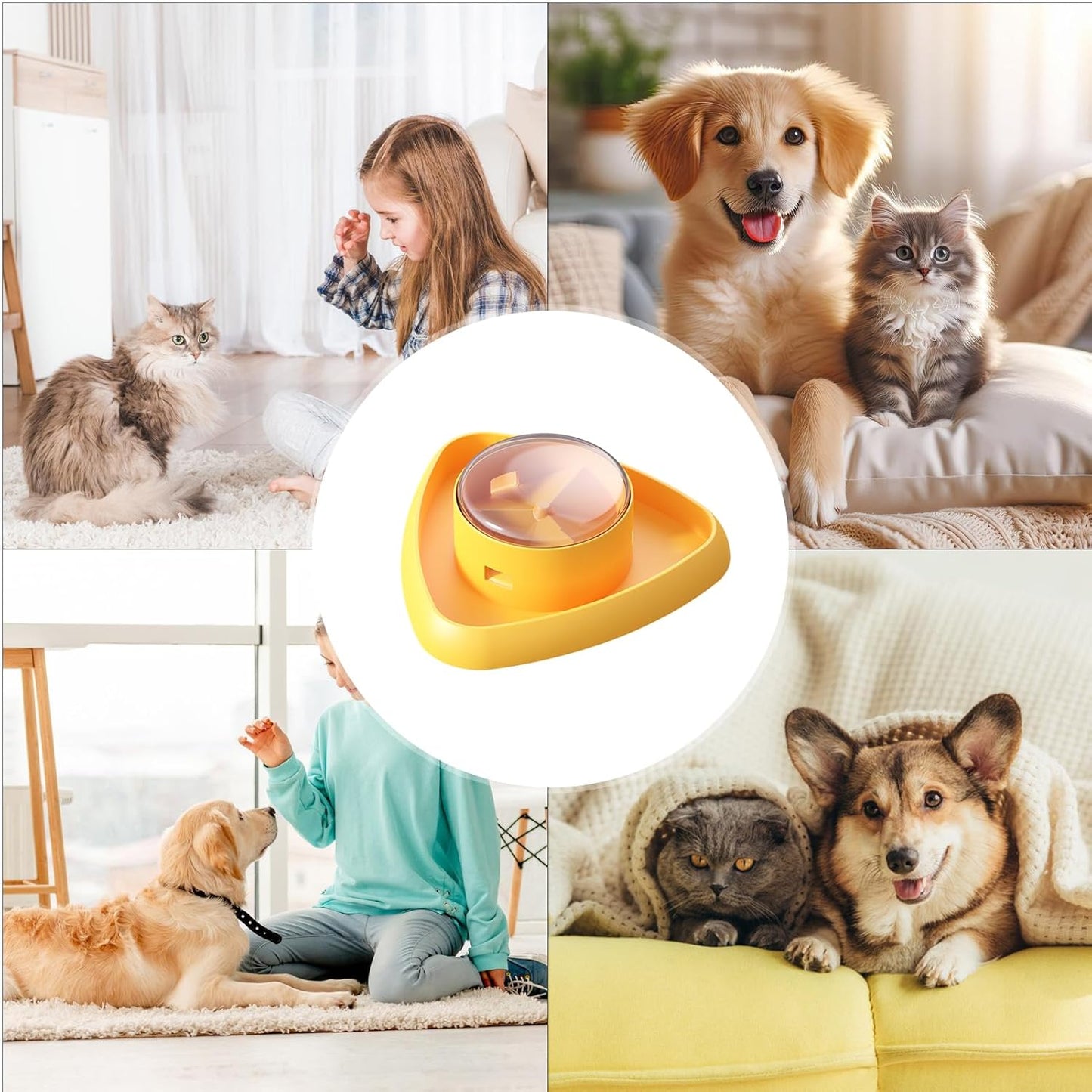 Interactive Puzzle Toy, Stimulating Treat Feeder, Slow Dog Bowl with Dispensing Feature, Engaging Pet Toy for Mental Exercise, Treat Dispensing Game with Fun Design Small Medium Large