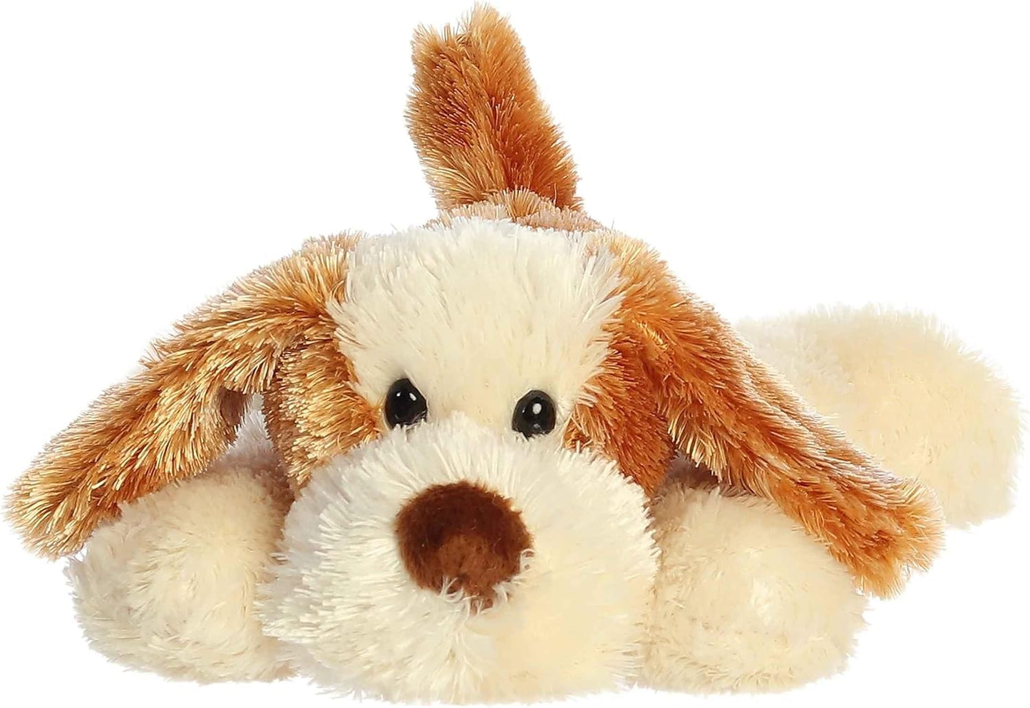 Aurora® Adorable Mini Flopsie™ Scruff™ Stuffed Animal - Mini Companions Ready for Playful Adventures - for Kids All Ages, Toddlers, Adults, and Families - Brown 8 Inches