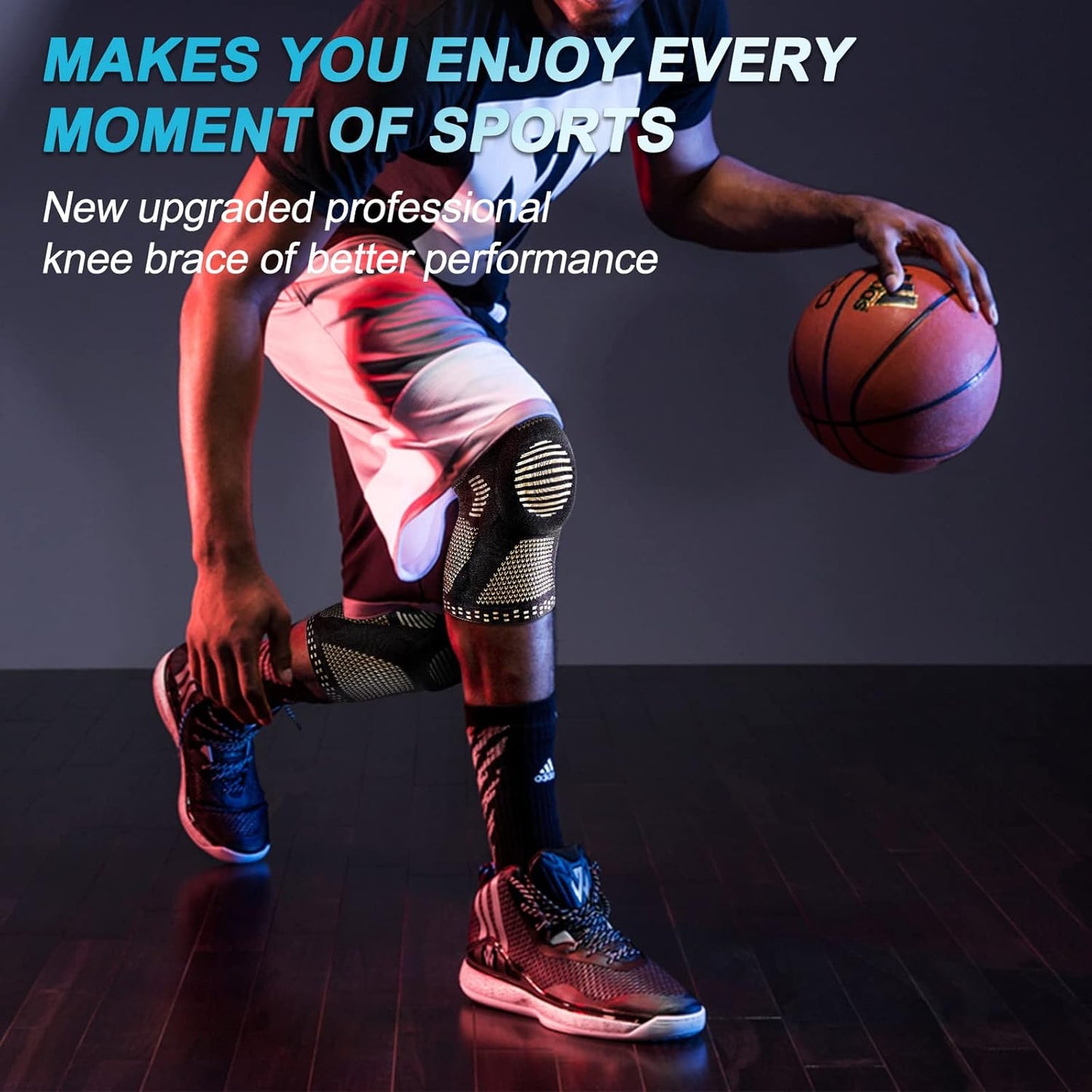 NEENCA 2 Pack Knee Braces for Knee Pain, Compression Knee Sleeves with Patella Gel Pad & Side Stabilizers, Knee Support for Men Women, Meniscus Tear, Arthritis, Joint Pain, ACL,PCL,MCL,Runner, Workout
