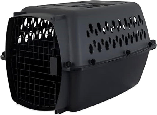Petmate Pet Porter Dog Kennel 24", Dark Gray & Black, for Pets 15-20lbs