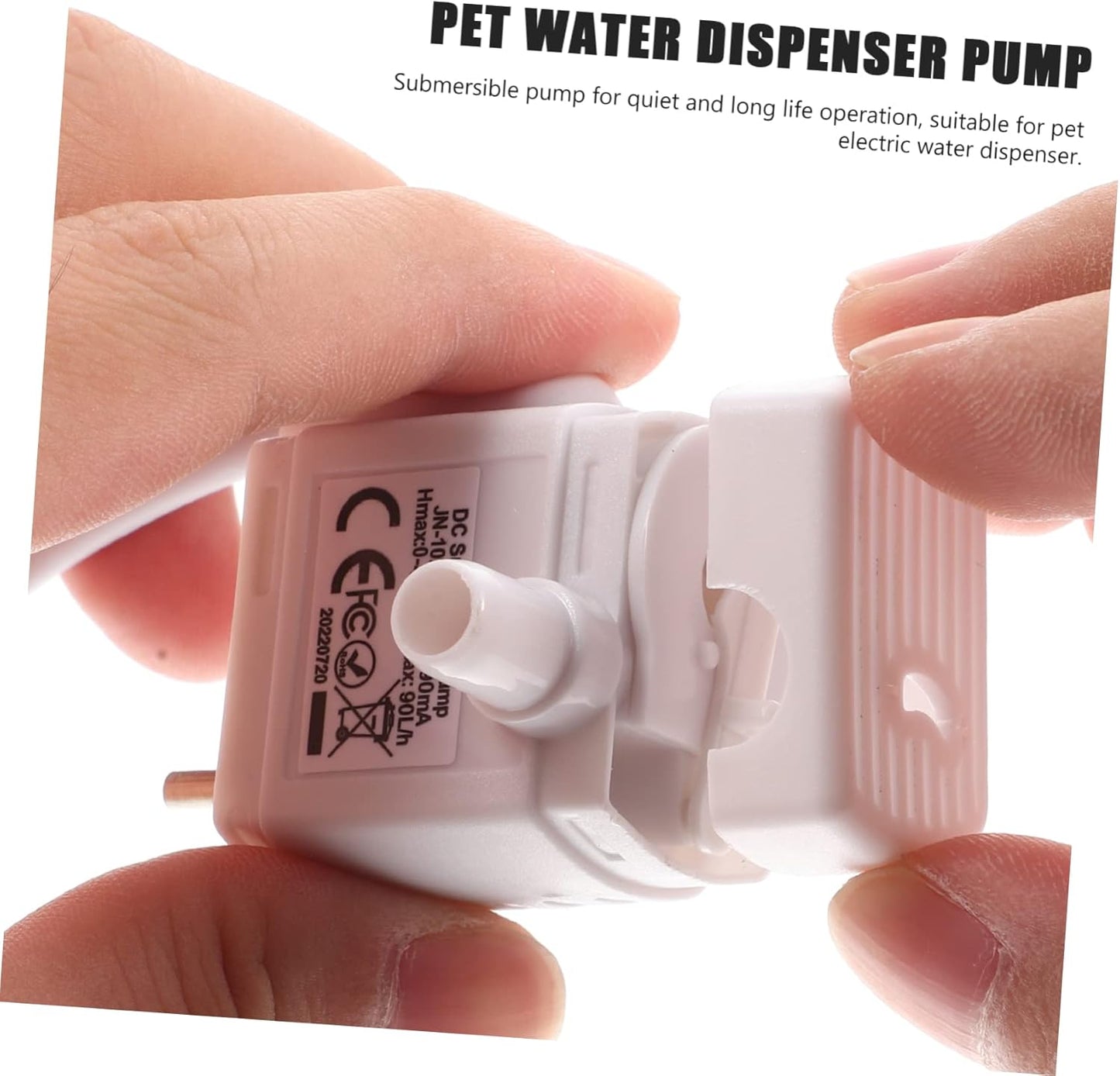 SUPVOX Cat Fountain Pump Replacement Mini Submersible Water Pump Quiet Usb Powered with Strong Suction Cup for Pet Water Dispensers and Fountains